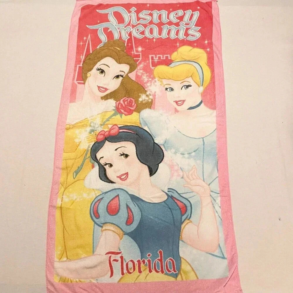 Disney Dreams Florida Towel Disney Princess Snow White Cinderella Belle